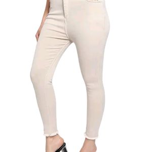 Beige  Skinny Jeans (Size-28)