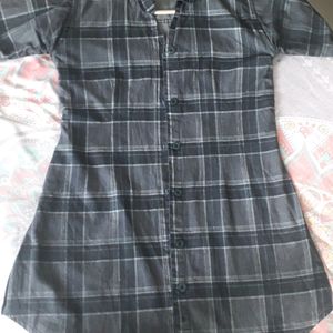 Checked Shirt For Women M Size