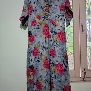 Floral Print Kurti(Pure Cotton)