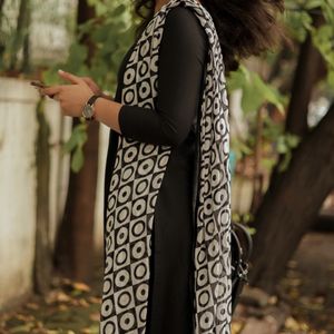 Black kurti with dupatta