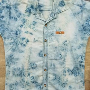 Styles Acthetic Tie Dye Blue Shirt 💙