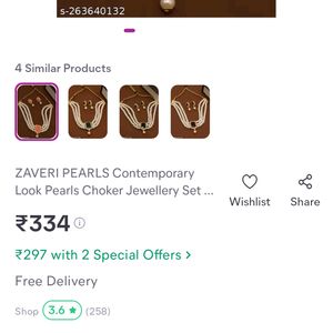 30rs Off On Shipping Brand New Necklace Set With E