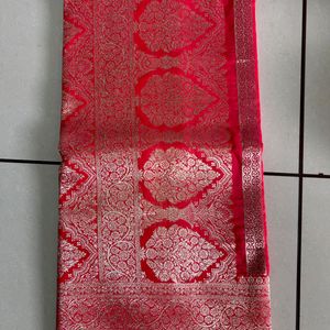 Pink Art Silk Saree For Women