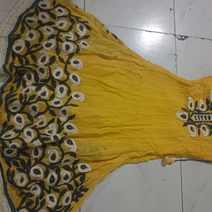 Gown With Leggings And Dupatta