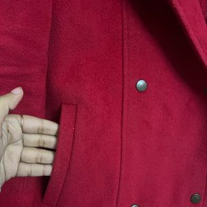 Red Blazer For Winter Women's