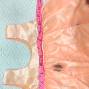 Peach Frock For Baby Girl