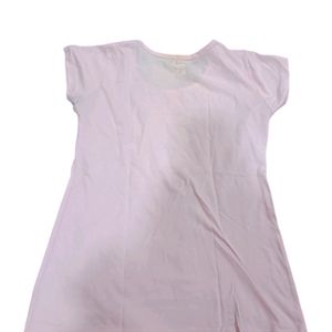 Women Baby Pink Cotton Top