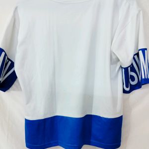 Women Cotton top Blue and White