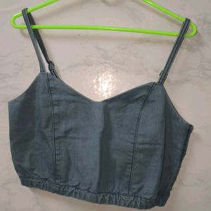 Denim Crop Top