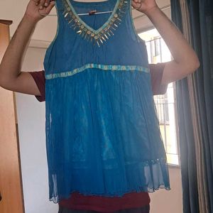 Blue Kurta Top