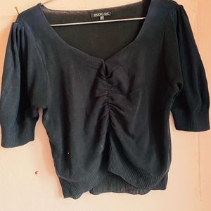 Stylish Crop Top - Dark grey