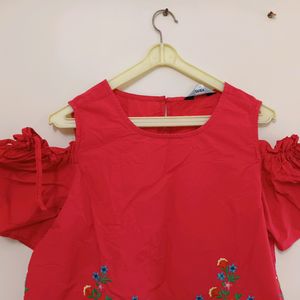 Max Cotton Top With Embroidery