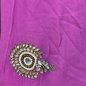 Purple Heavy Designer Saree