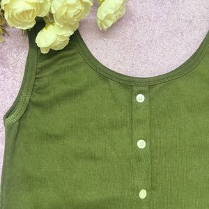 Olive Green Tank Top