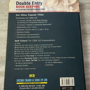 Class XII T S Grewal Double Entry Volume 1