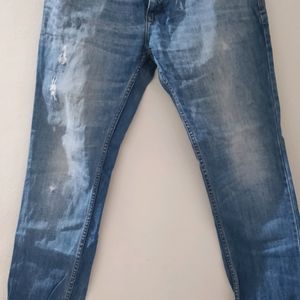 Straight Fit Light Blue Fancy Denim