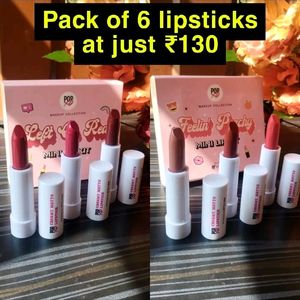 Combo Of 6 Myglamm Lipsticks