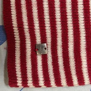 Red Lining Knitting Crop Top/ Sweater