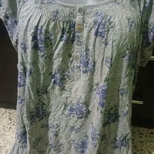 Coquette Floral Cotton Top