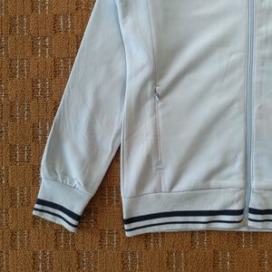 ADIDAS LIGHT BLUE ZIPPER UPPER JACKET