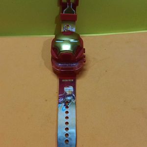 Iron Man Theme Clip Watch With Light & Music