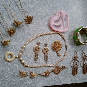 3 Paira Earring,breclet,locket,eyeles,hairasseccer