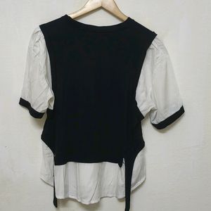 Trendy New Black And White Top For Women