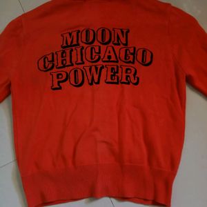 Orange Red Korean Brand Sweater