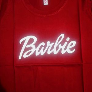 Barbie Print T-shirt For Girls