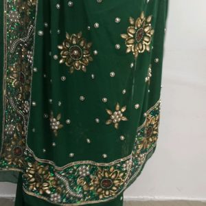 Party Wear Saree with Blouse For Woman