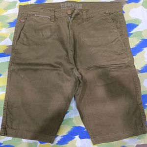 Dark Green Men Shorts