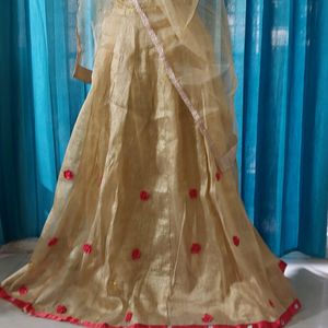 Golden Lehenga choli For Women