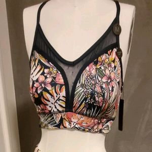 Beautiful Floral Print Bralette Top