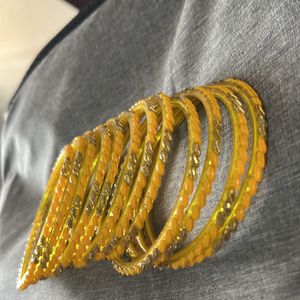 Dozen Bangles Color Yellow