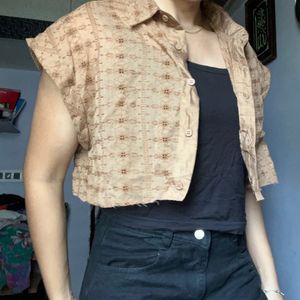 Aesthetic Casual Crop Shirt