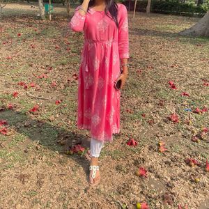 Pink Anarkali Suit