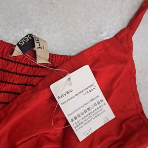 Sexy Red Babydoll Dress For Night / Casual Wear