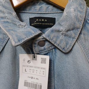 ZARA DENIM JACKET WITH TAG