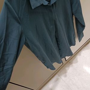 H &M Green Formal Shirt