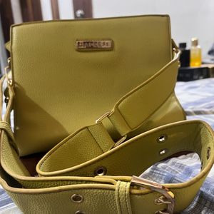 Caprese Handbag Lime Green