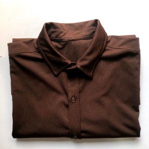 Casual Coffee Brown Shirt