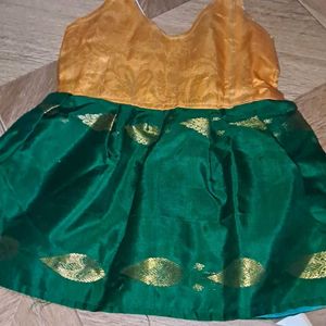 Pattu Pavadai For New Born