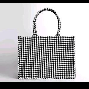 Black And White Chinese Tote Bag