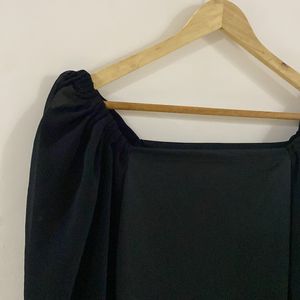 OffShoulder Black Bodycon Dress