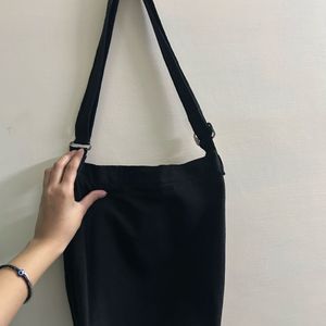 Black Canvas Bag Cotton