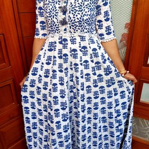 💙 Women Cotton Anarkali Style Kurti 💙