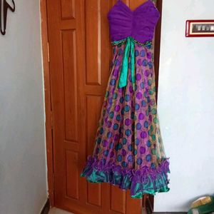 New Multicolor Gown L Size