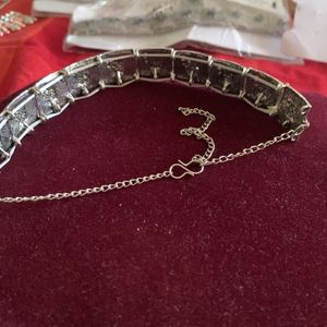 Brand New Silver Oxidised Necklace Set