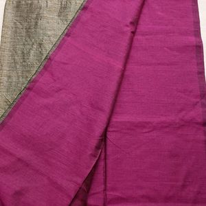 Soft Khadi Saree Pink