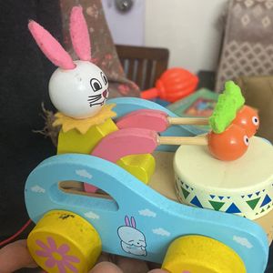 Rabbit Pull Along Toys